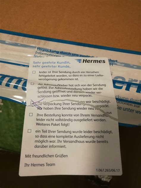 wann muß ein schaden am paket bei hermes gemeldet werden|was tun bei hermes beschädigung.